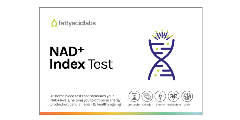NAD+ Index at-home blood spot test kit for energy and longevity tracking