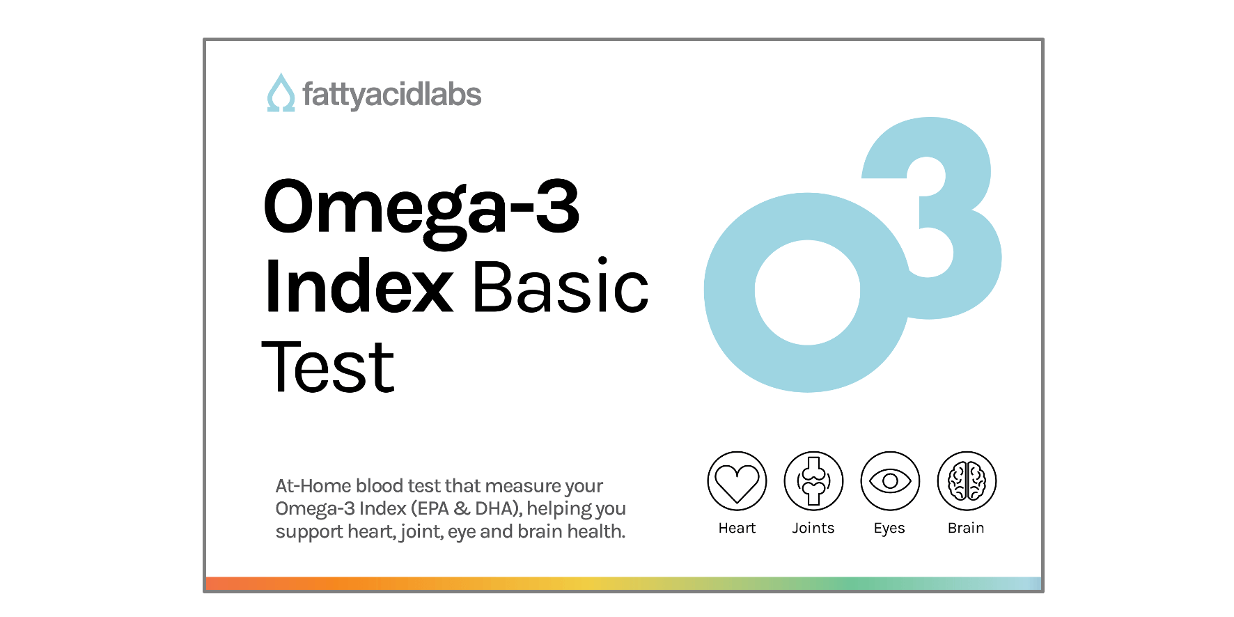 Omega-3 Index Basic at-home dried blood spot test kit for EPA and DHA status