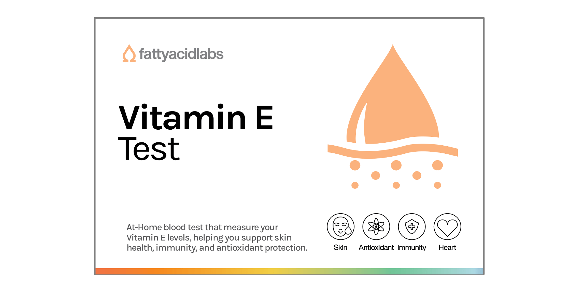 Vitamin E at-home dried blood spot test kit for antioxidant status